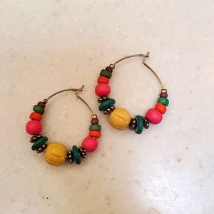 Groovy Colorful Hoop Earrings